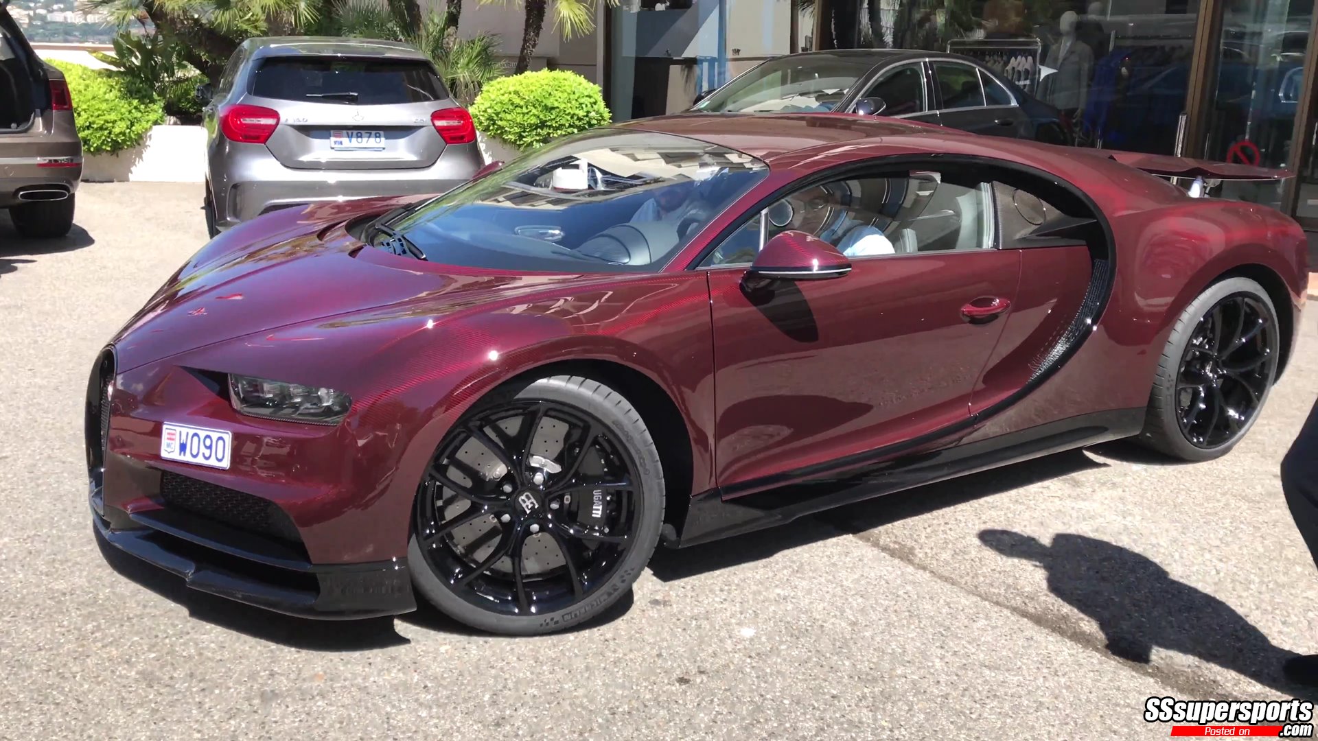 Awesome Carbon Red Bugatti Chiron Spotted In Monaco 3470