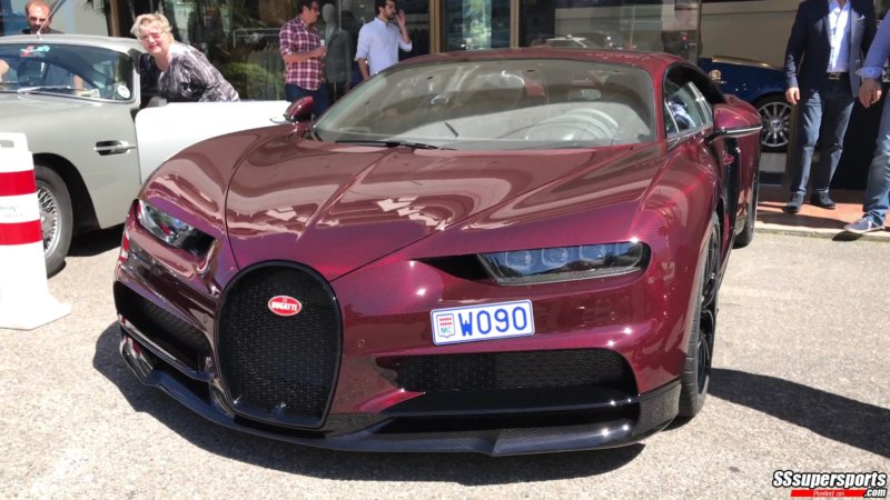 6 Carbon Red Bugatti Chiron Spotted Monaco Front Side Angle Sssupersports 2027