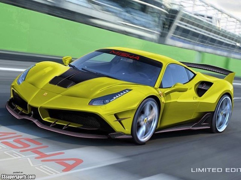 5-yellow-widebody-ferrari-488-gtb-misha-designs-limited-edition-front-three-quarters