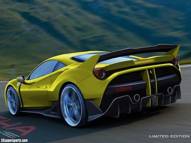 6-yellow-ferrari-488-gtb-misha-designs-limited-edition-rear-three-quarters