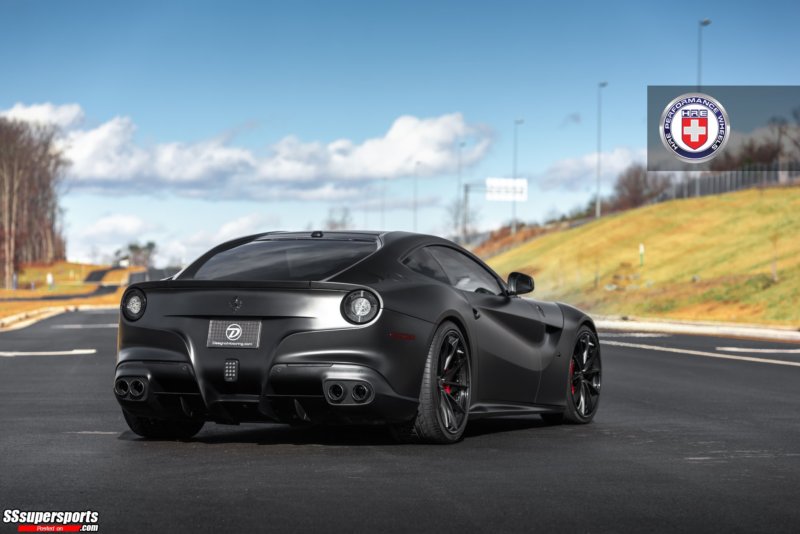 2-satin-black-ferrari-f12berlinetta-on-hre-wheels-rear-side-angle