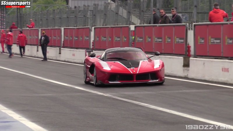 4-red-laferrari-fxx-k-front-side-view-monza-pit-lane